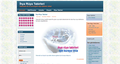 Desktop Screenshot of ihyaruyatabirleri.com